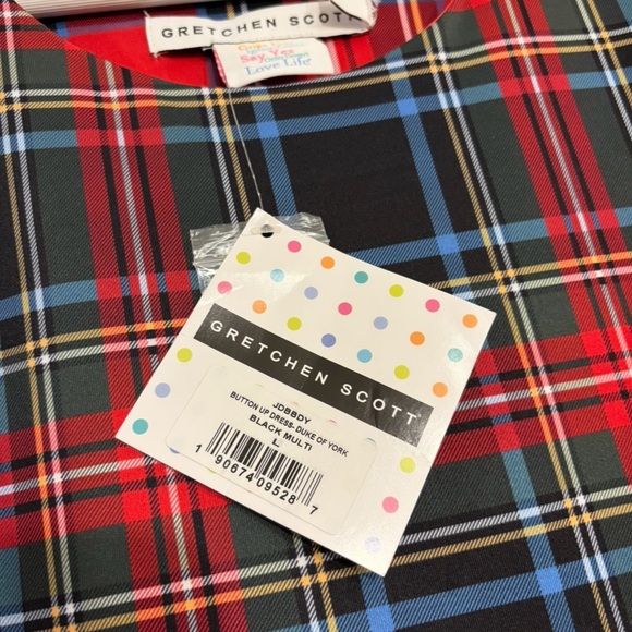 Gretchen Scott Tartan Plaid Button Up Dress Size L NWT - Picture 7 of 9